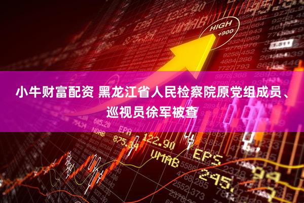 小牛财富配资 黑龙江省人民检察院原党组成员、巡视员徐军被查